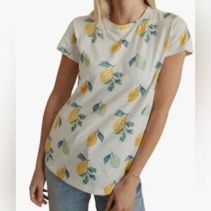 NWT Marine Layer lemon print tee